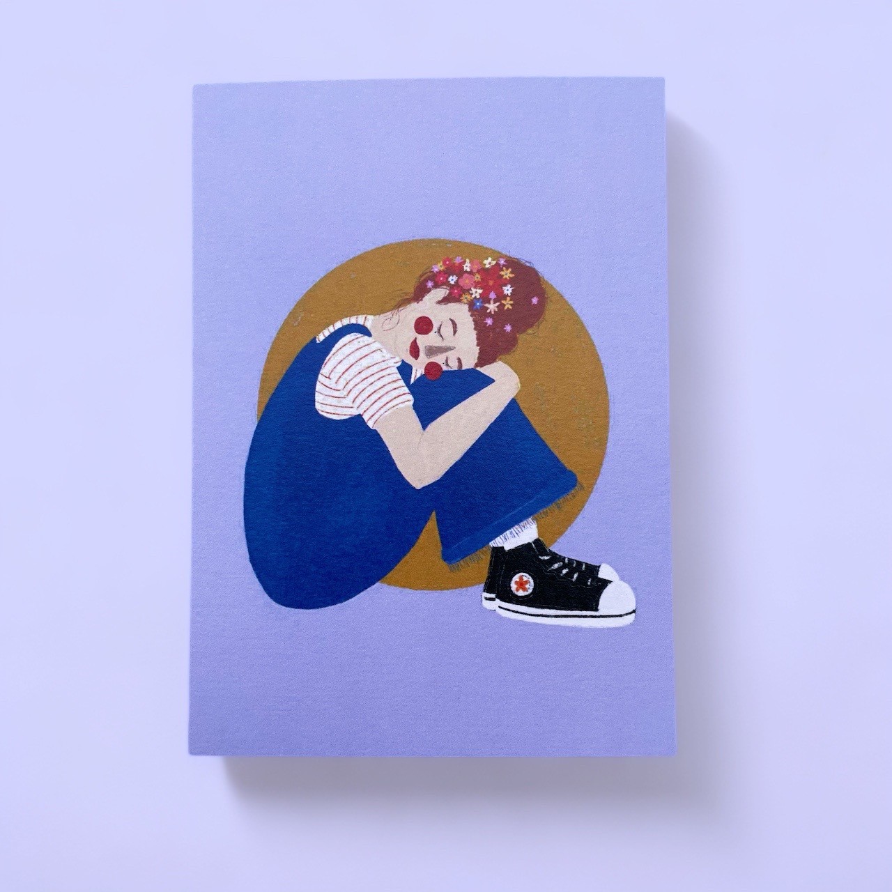 ARION ILLUSTRIERT - GRUSSKARTE BLUMEN IM HAAR
