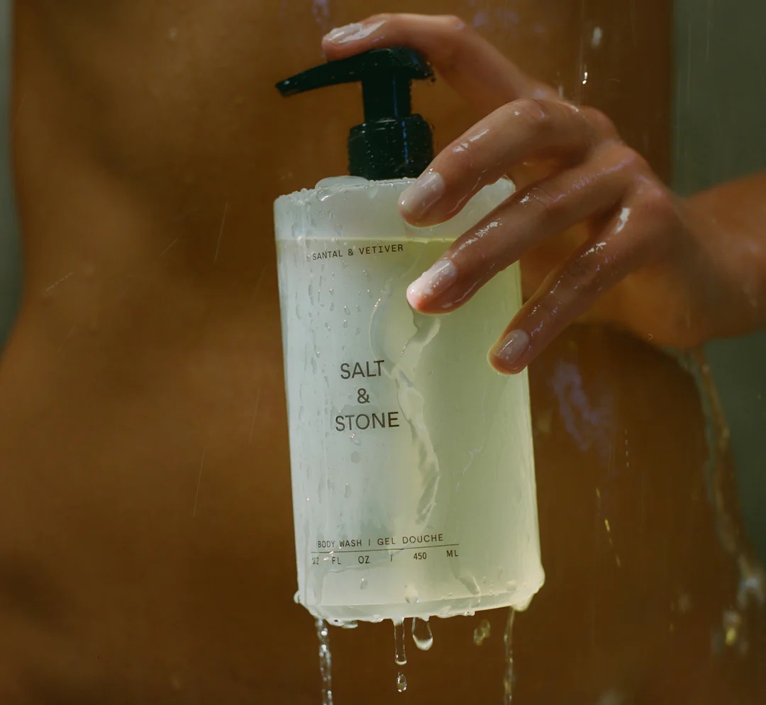 SALT & STONE BODY WASH - SANTAL & VETIVER