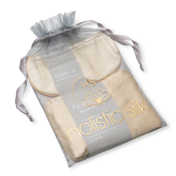 SALE - HOLISTIC SILK PURE SILK REJUVENATING SLEEP SET NAVY