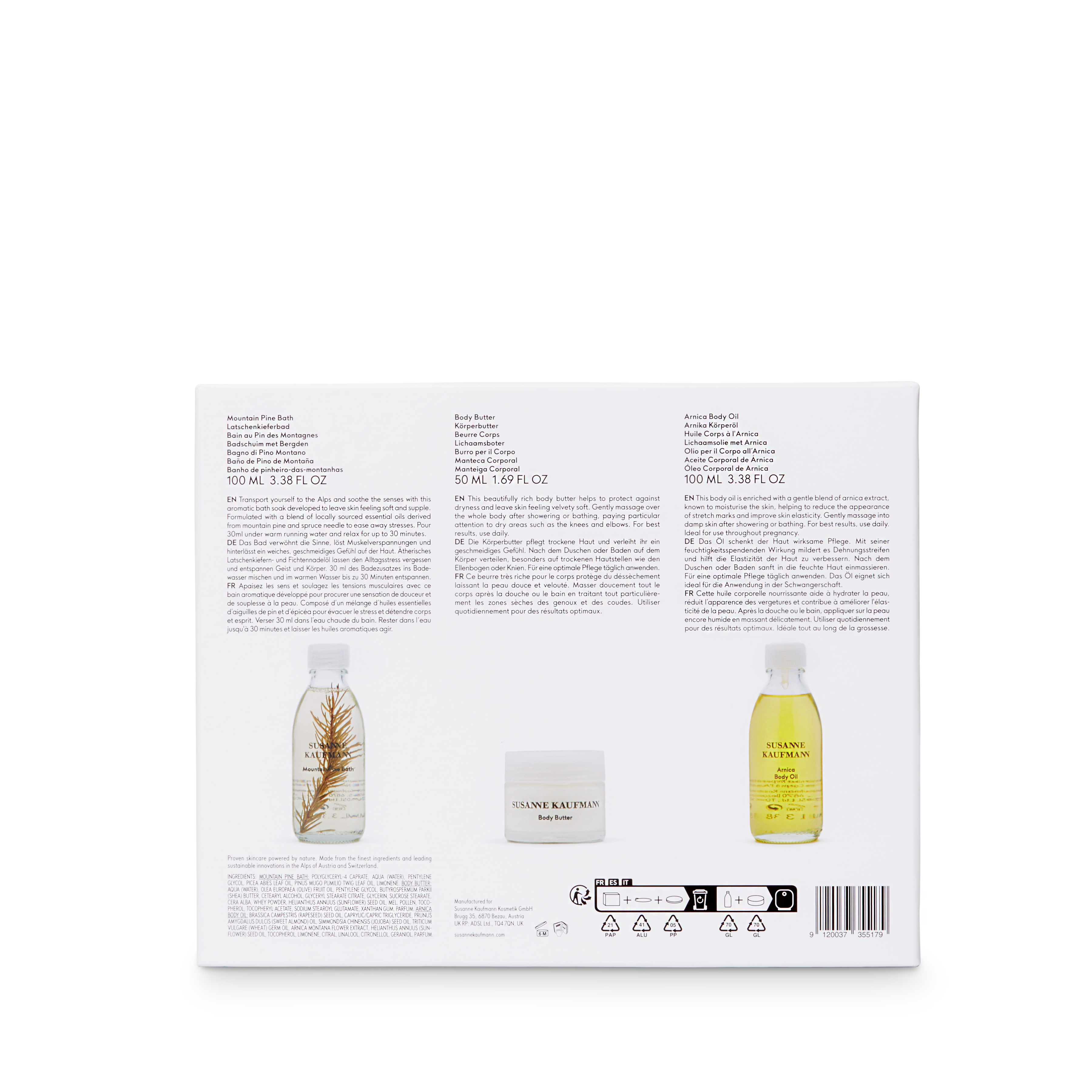 SUSANNE KAUFMANN ALPINE BATH & BODY COLLECTION