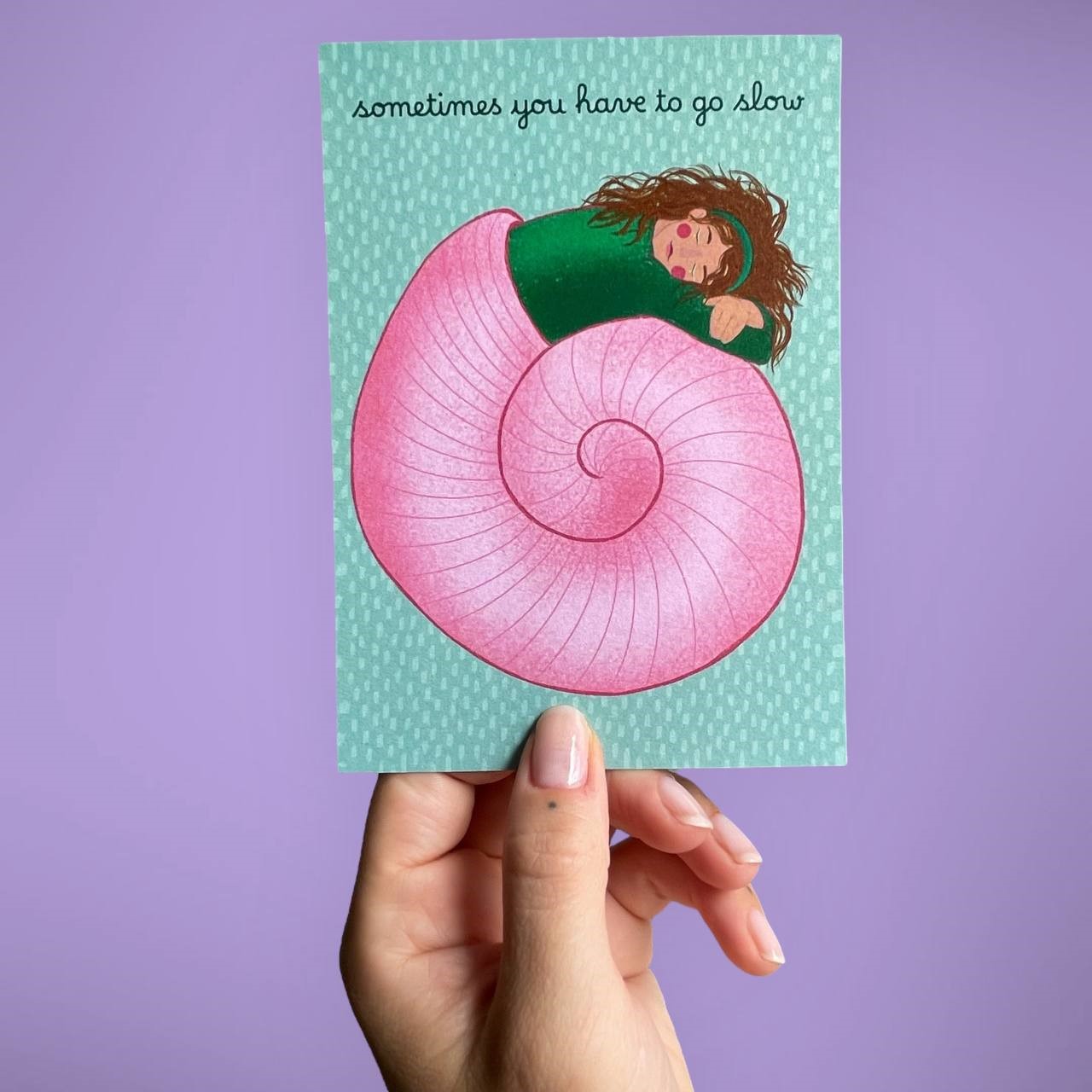 ARION ILLUSTRIERT - GRUSSKARTE GO SLOW