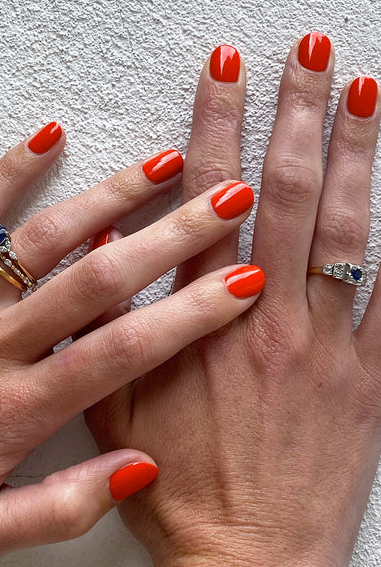 NAILBERRY NAIL LACQUER JOYFUL - OXY SPICED ORANGE RED