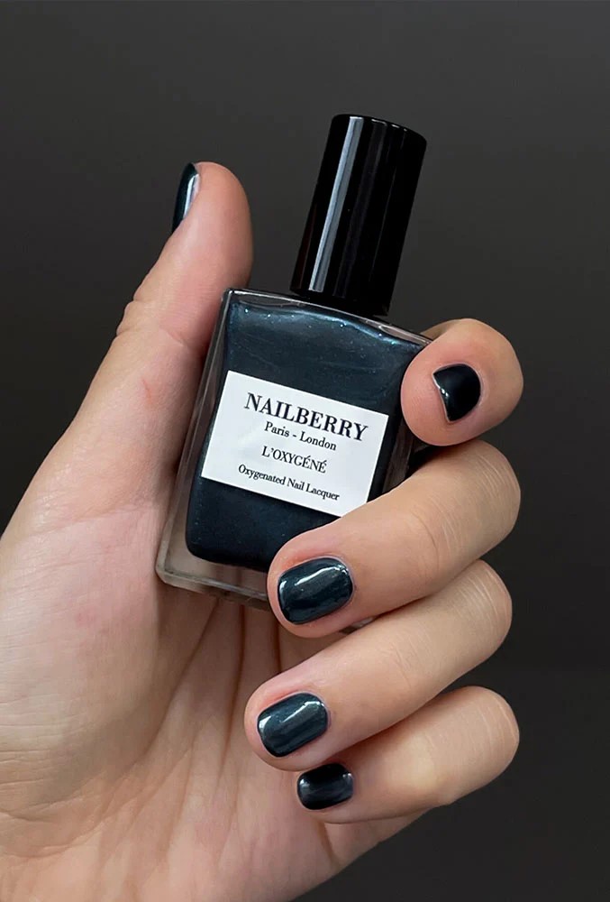NAILBERRY NAIL LACQUER GALACTIC - OXY PEARLISED STORMY GREY