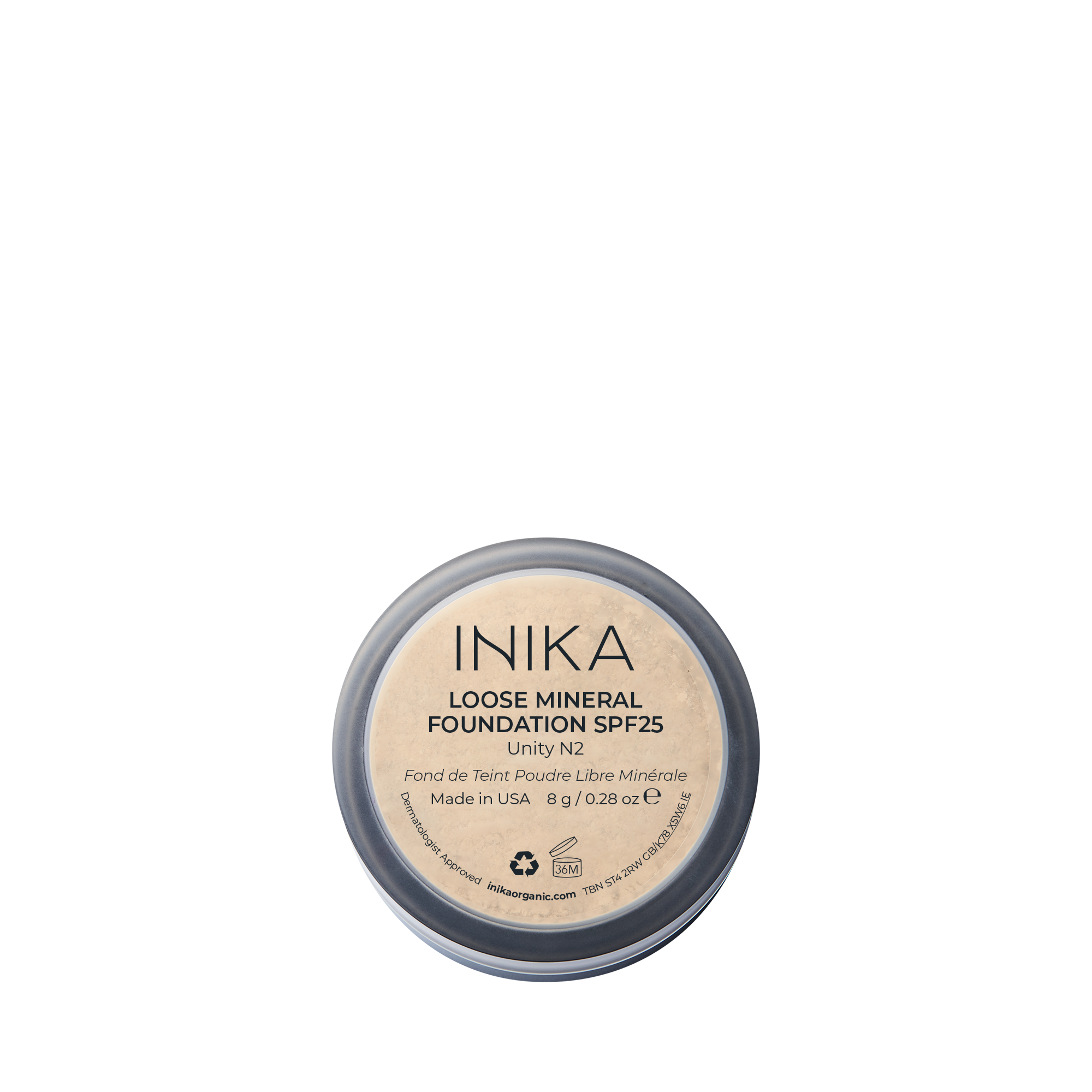 INIKA ORGANIC LOOSE MINERAL FOUNDATION SPF 25