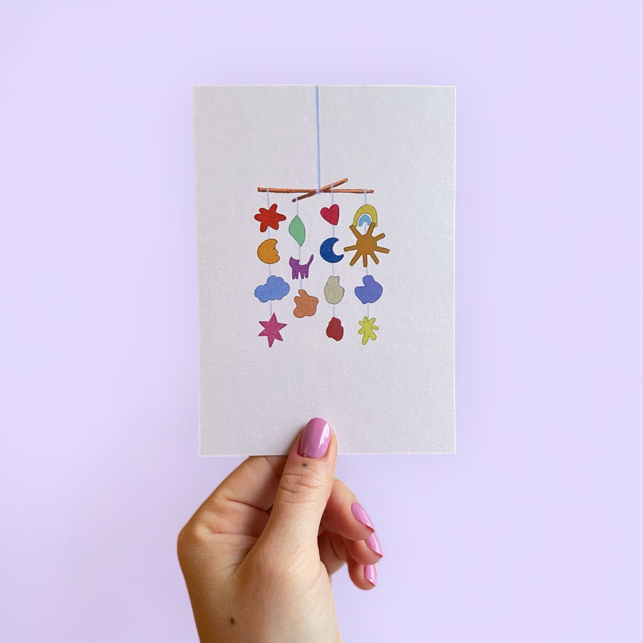 ARION ILLUSTRIERT - GRUSSKARTE BABY MOBILE