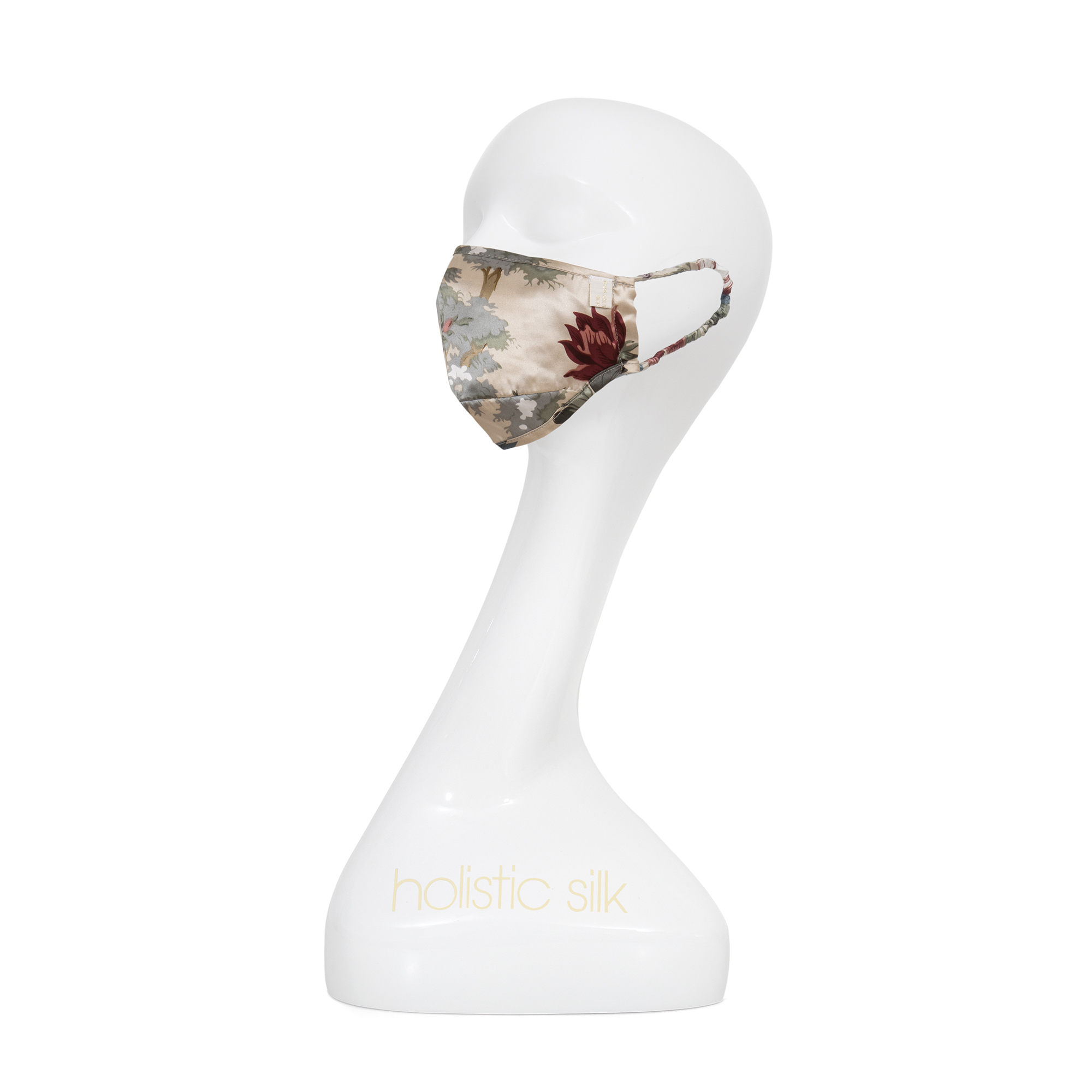 SALE - HOLISTIC SILK ANTI POLLUTION MASK COFFEE FLOWER - MUNDSCHUTZ & NASENSCHUTZ