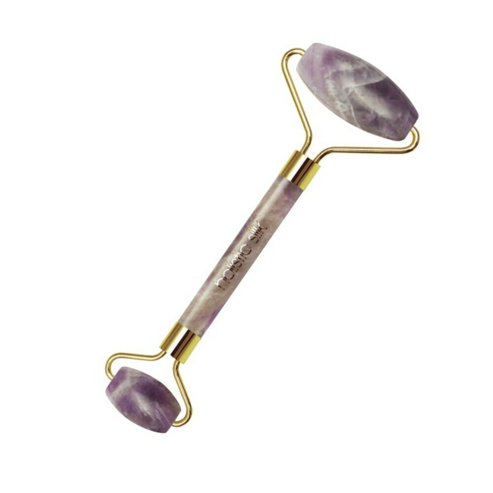 SALE- HOLISTIC SILK CHI GEMSTONE FACIAL ROLLER AMETHYST