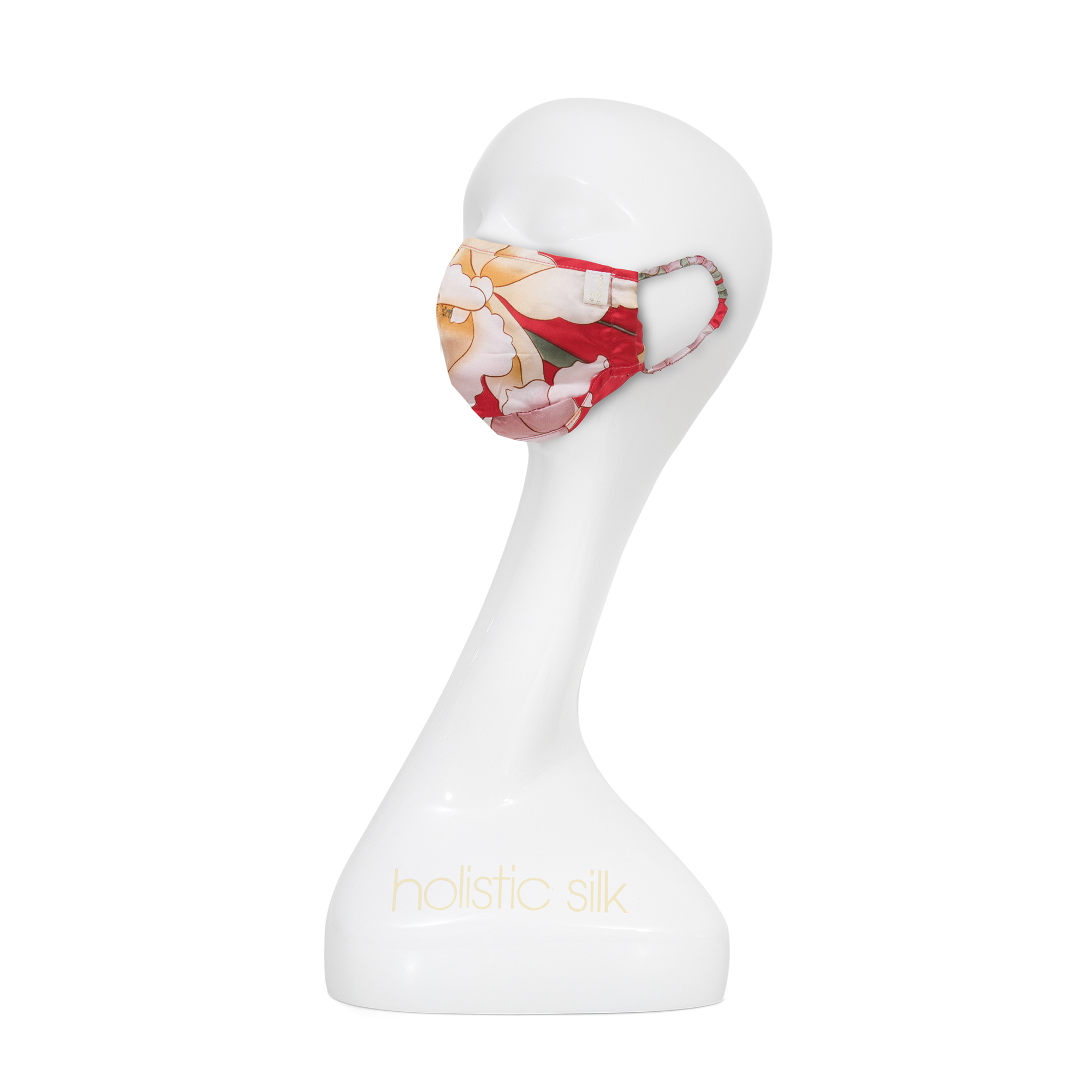SALE - HOLISTIC SILK ANTI POLLUTION MASK RED PEONY - MUNDSCHUTZ & NASENSCHUTZ