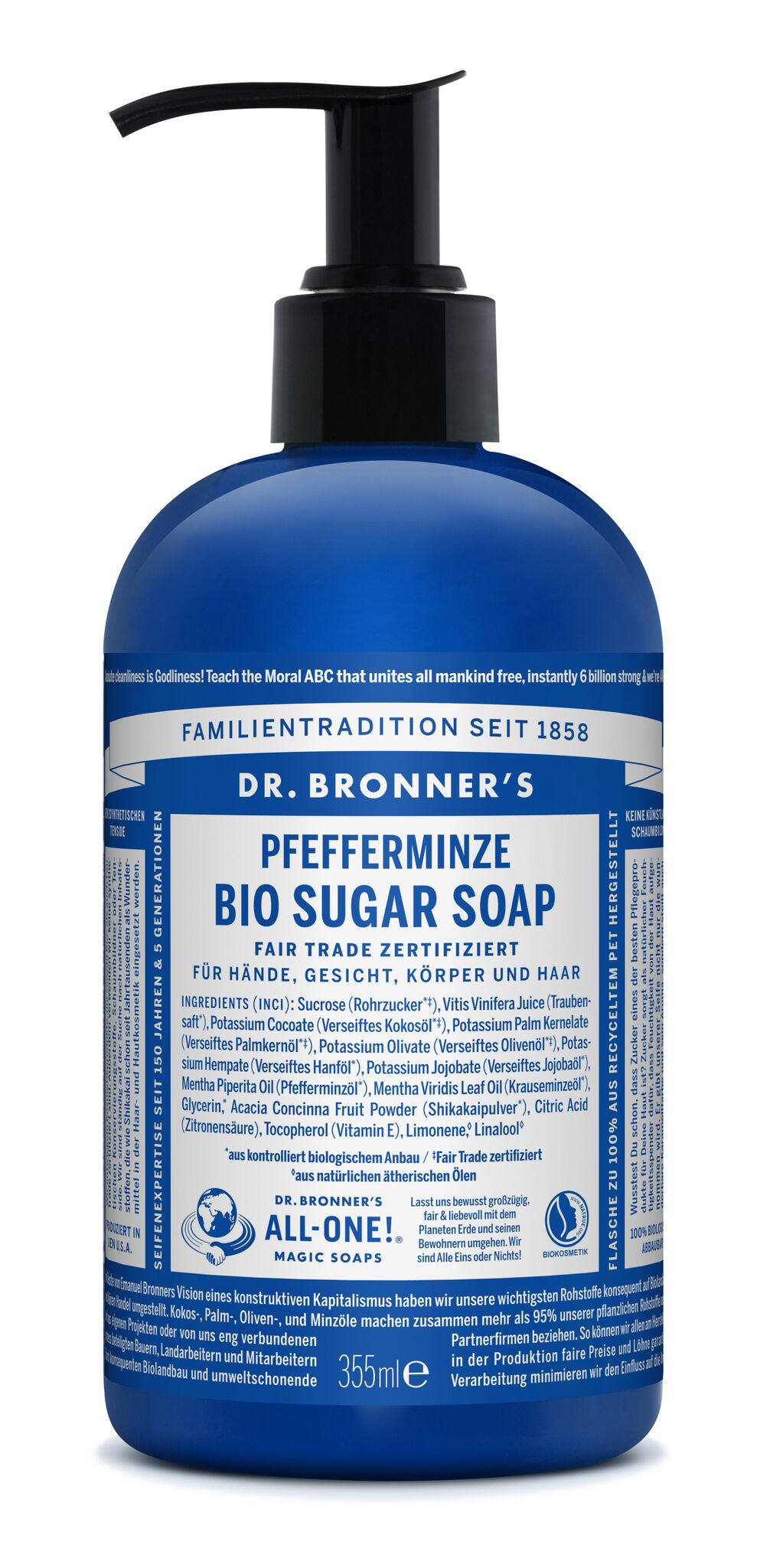 DR. BRONNER'S SUGAR SOAP PEPPERMINT