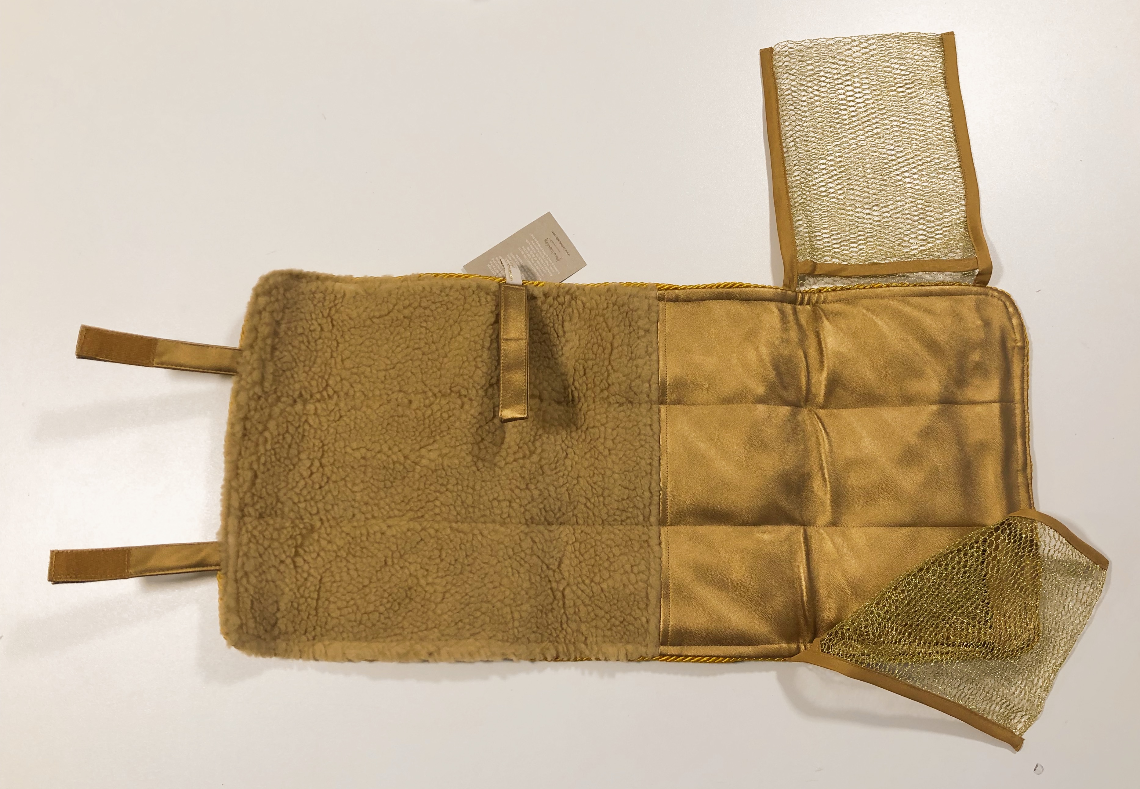 SALE - HOLISTIC SILK BABY CHANGE MAT "GOLD"