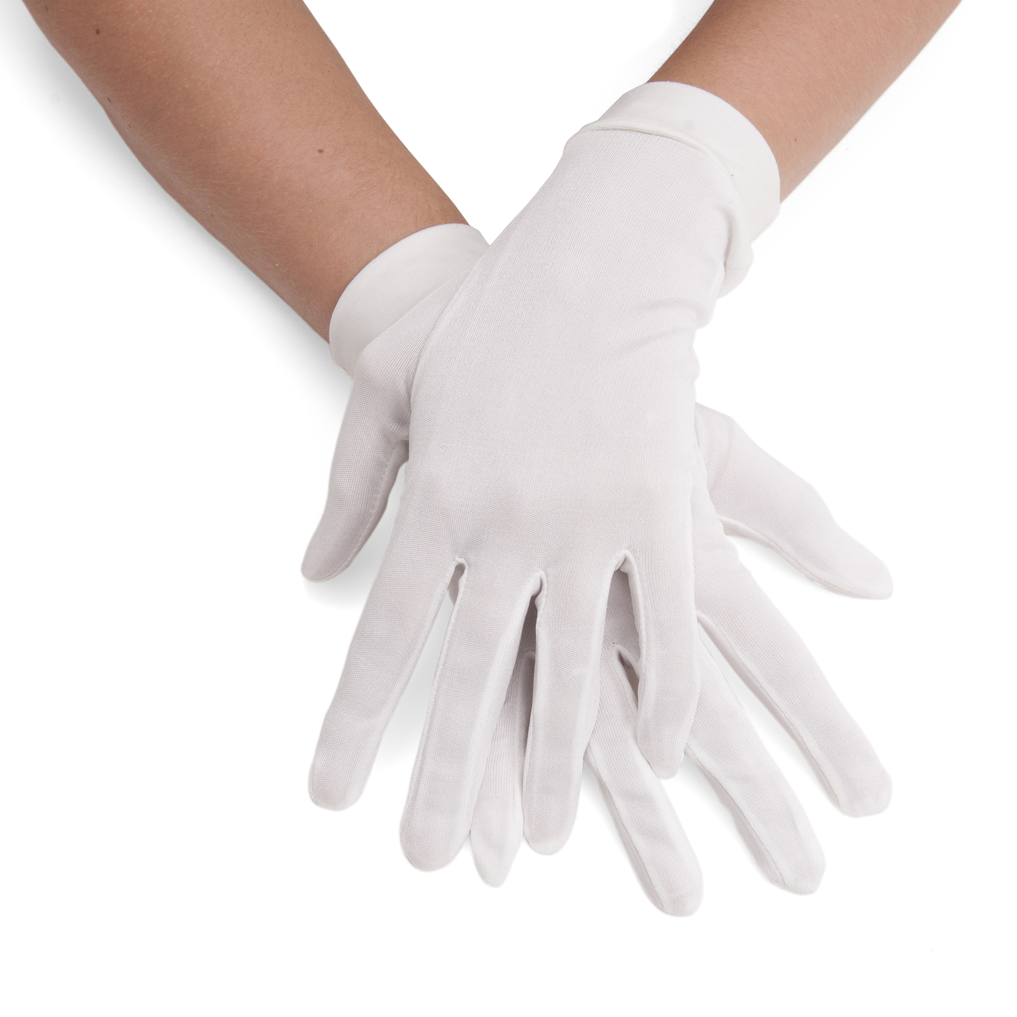 HOLISTIC SILK PURE SILK MOISTURISING GLOVES WHITE