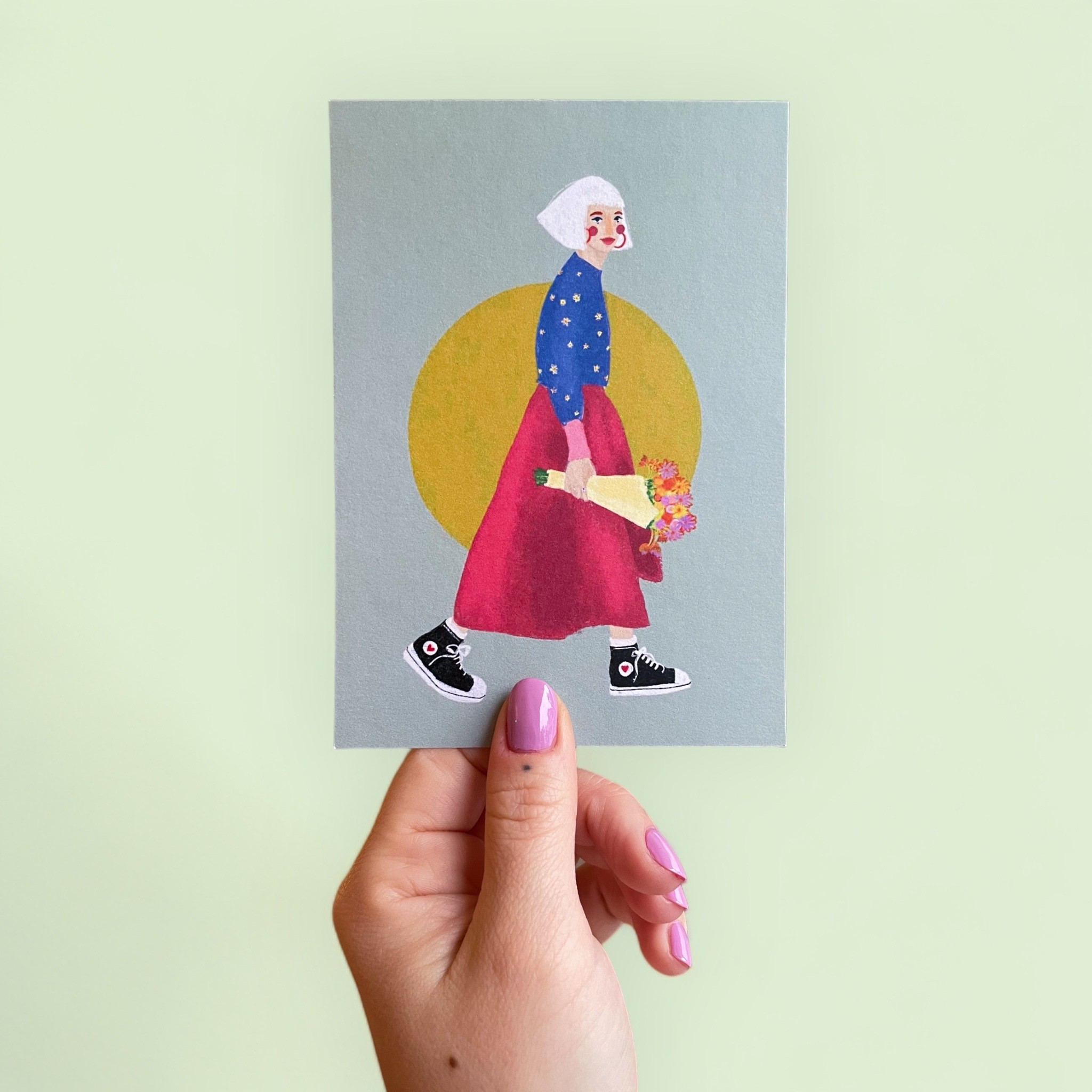 ARION ILLUSTRIERT - GRUSSKARTE BLUMENSTRAUSS