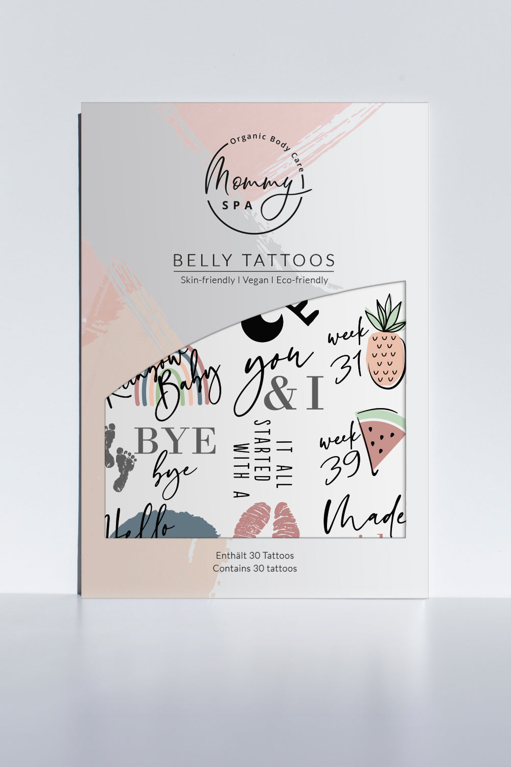 MOMMY SPA COLOURED BELLY TATTOOS