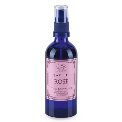 APOMANUM RAUM- UND WÄSCHEDUFT, EAU DE ROSE, FEINES ROSENWASSER, 100 ML