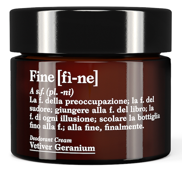 FINE DEODORANT VETIVER GERANIUM, BASISCHES CREME DEO GLASTIEGEL 30G