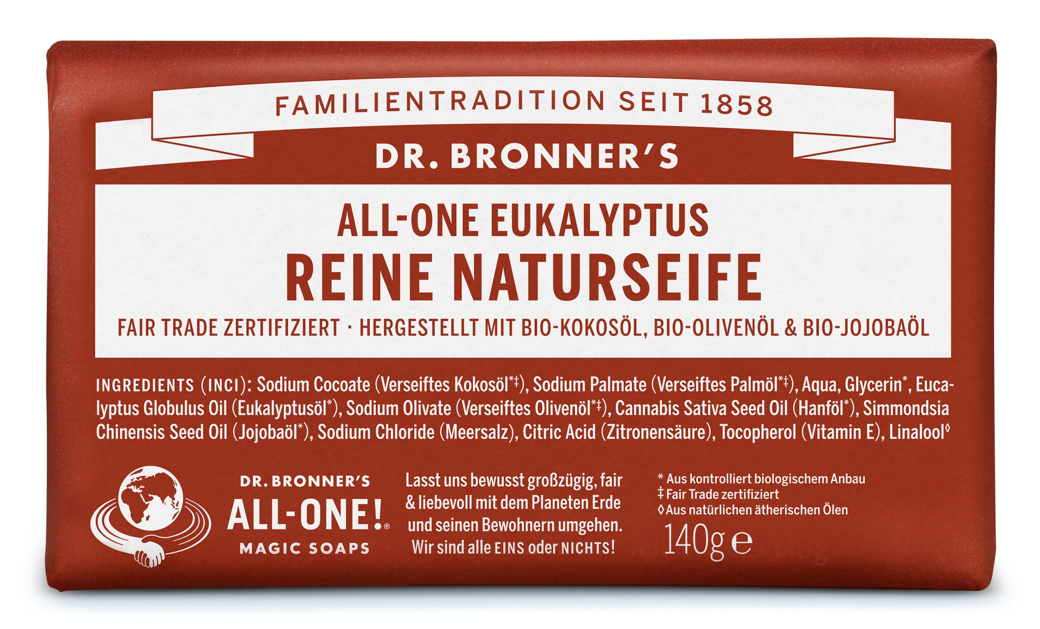 DR. BRONNER'S SOAP BAR EUKALYPTUS