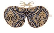 SALE - HOLISTIC SILK AUGENMASKE "NAVY DAMASK"