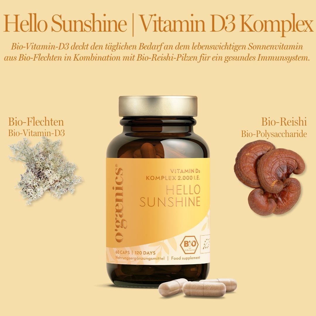 OGAENICS HELLO SUNSHINE - VITAMIN D3 KOMPLEX 2000 I.E.