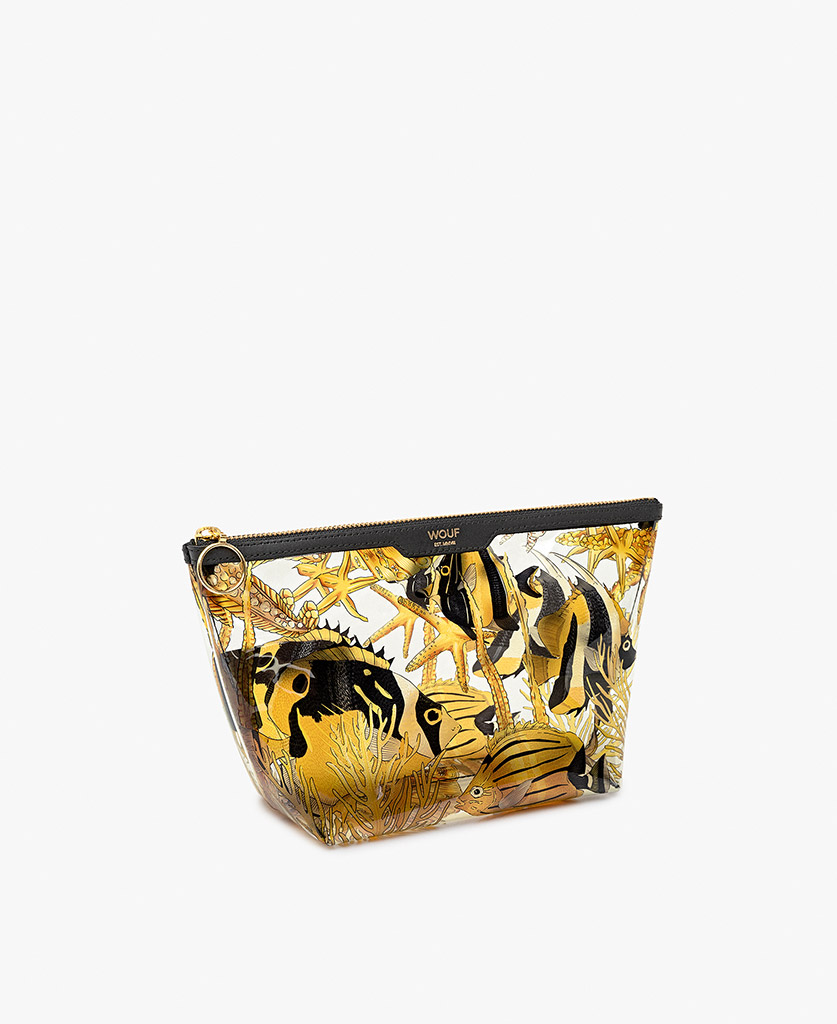 SALE - WOUF BEAUTY BAG VINYL FISH