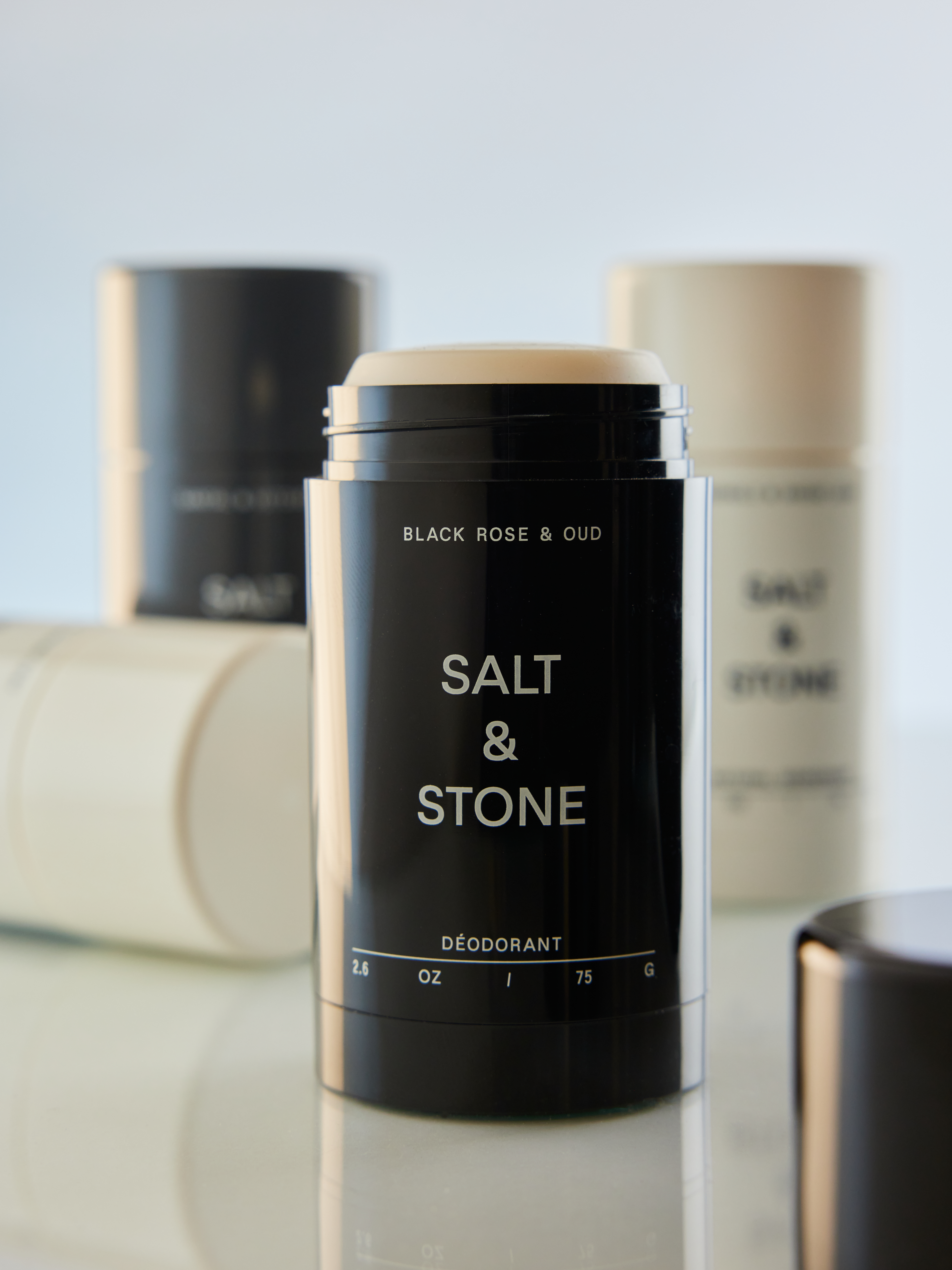 SALT & STONE NATURAL DEODORANT BLACK ROSE & OUD - EXTRA STRENGTH