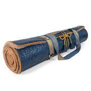 SALE - HOLISTIC SILK YOGAMATTE "NAVY WEAVE"
