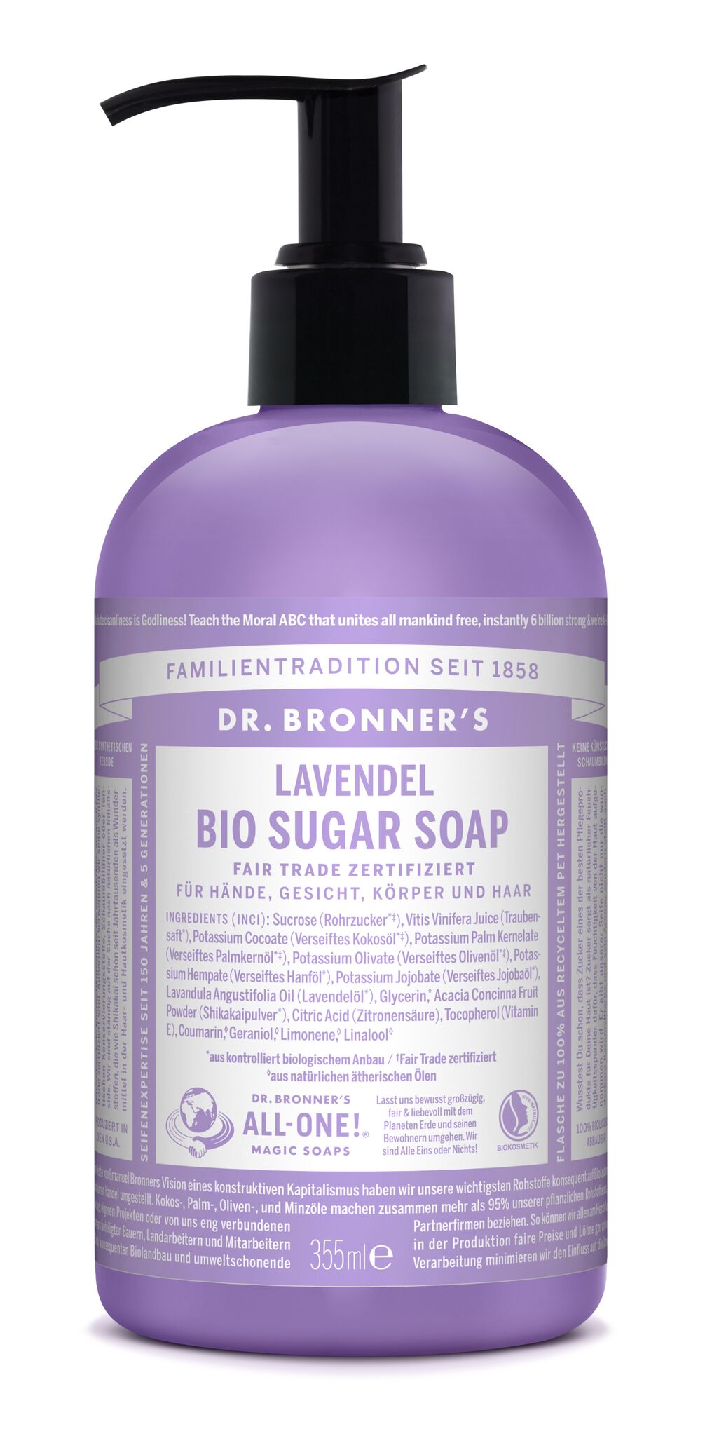 DR. BRONNER'S SUGAR SOAP SEIFE LAVENDER
