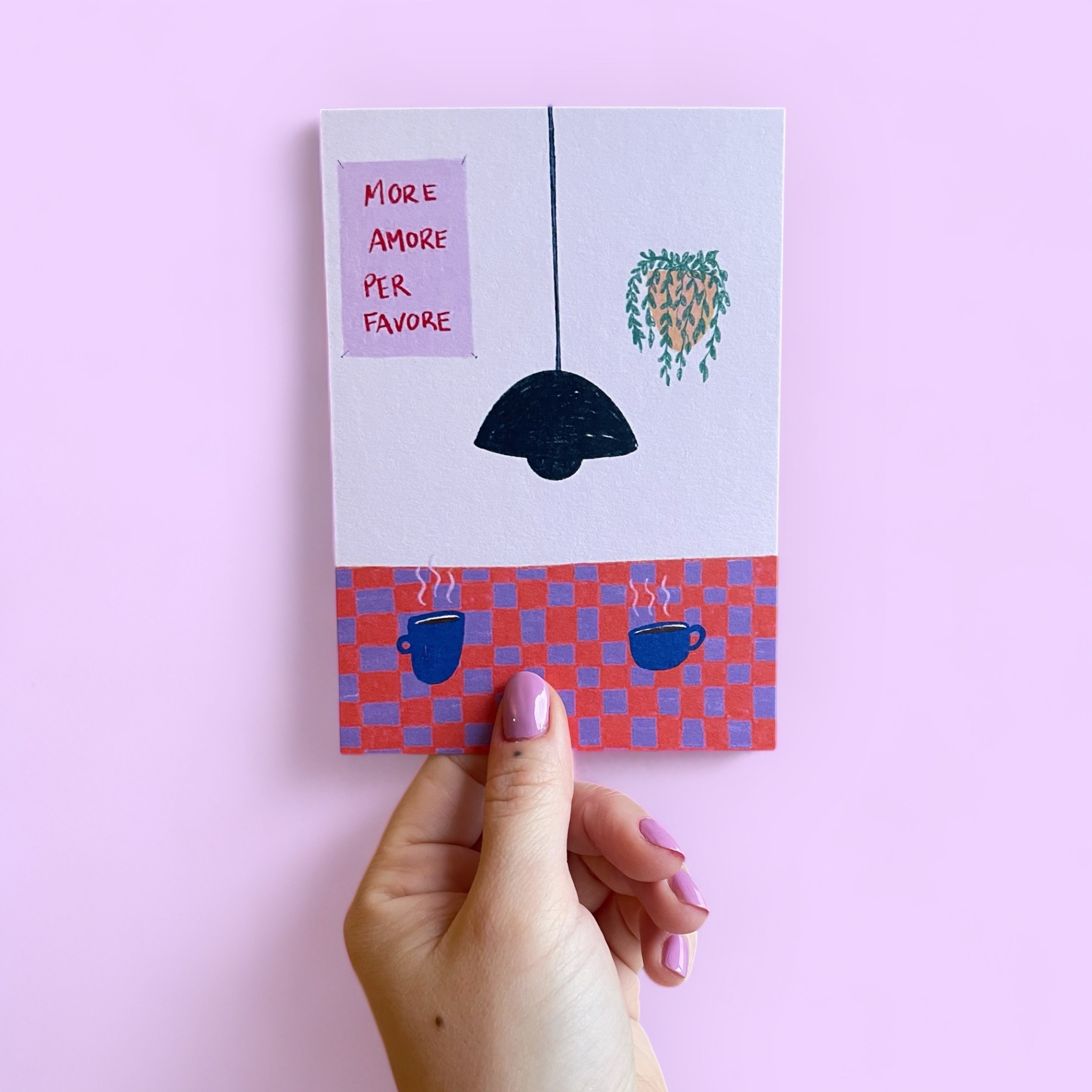 ARION ILLUSTRIERT - GRUSSKARTE MORE AMORE PER FAVORE