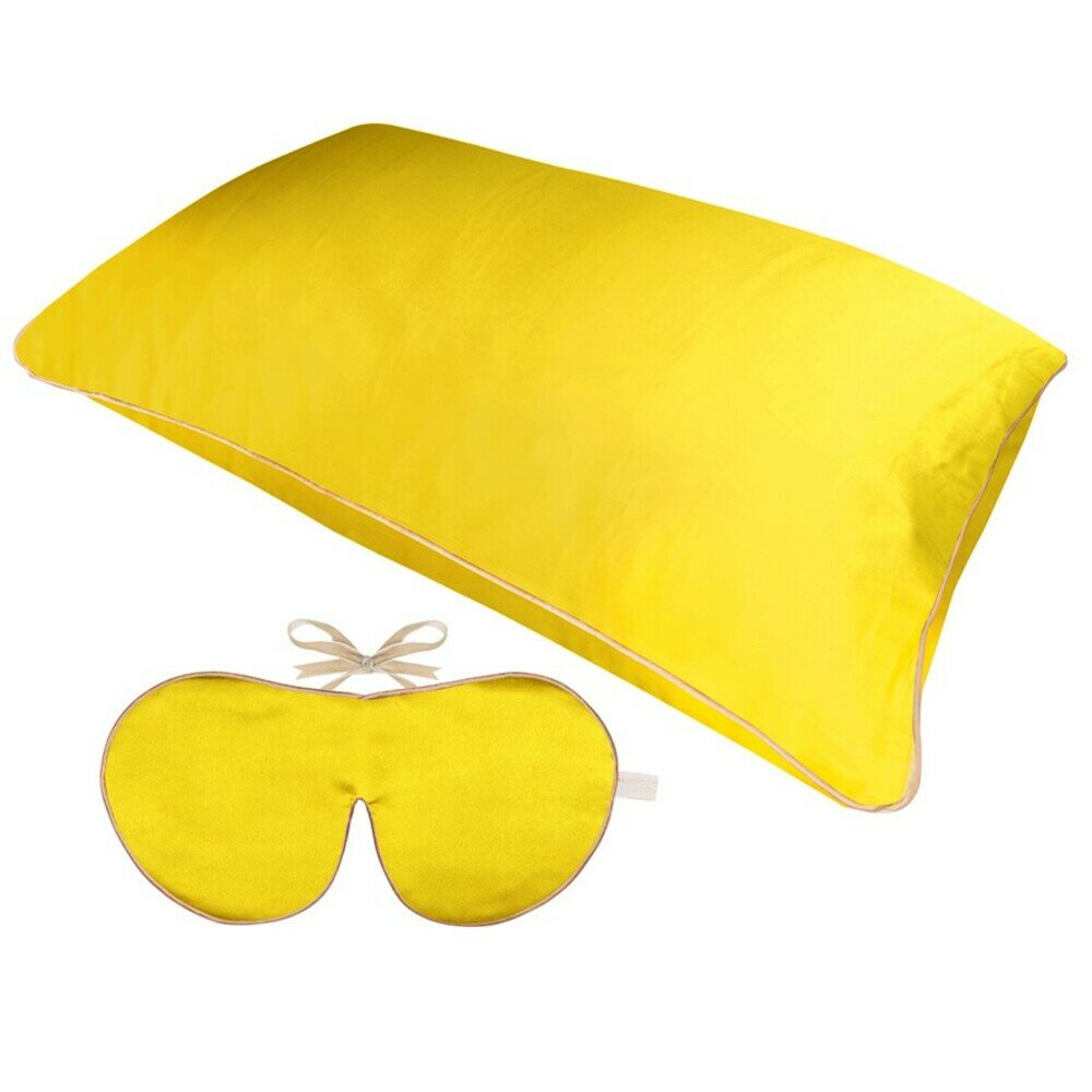 SALE - HOLISTIC SILK PURE SILK REJUVENATING SLEEP SET SAFFRON