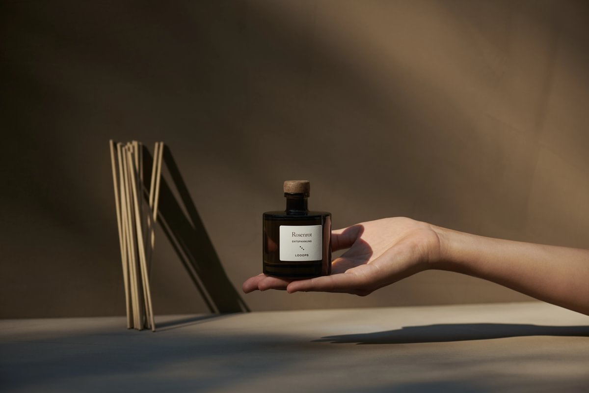 LOOOPS - Rosenrot Stäbchen Diffuser
