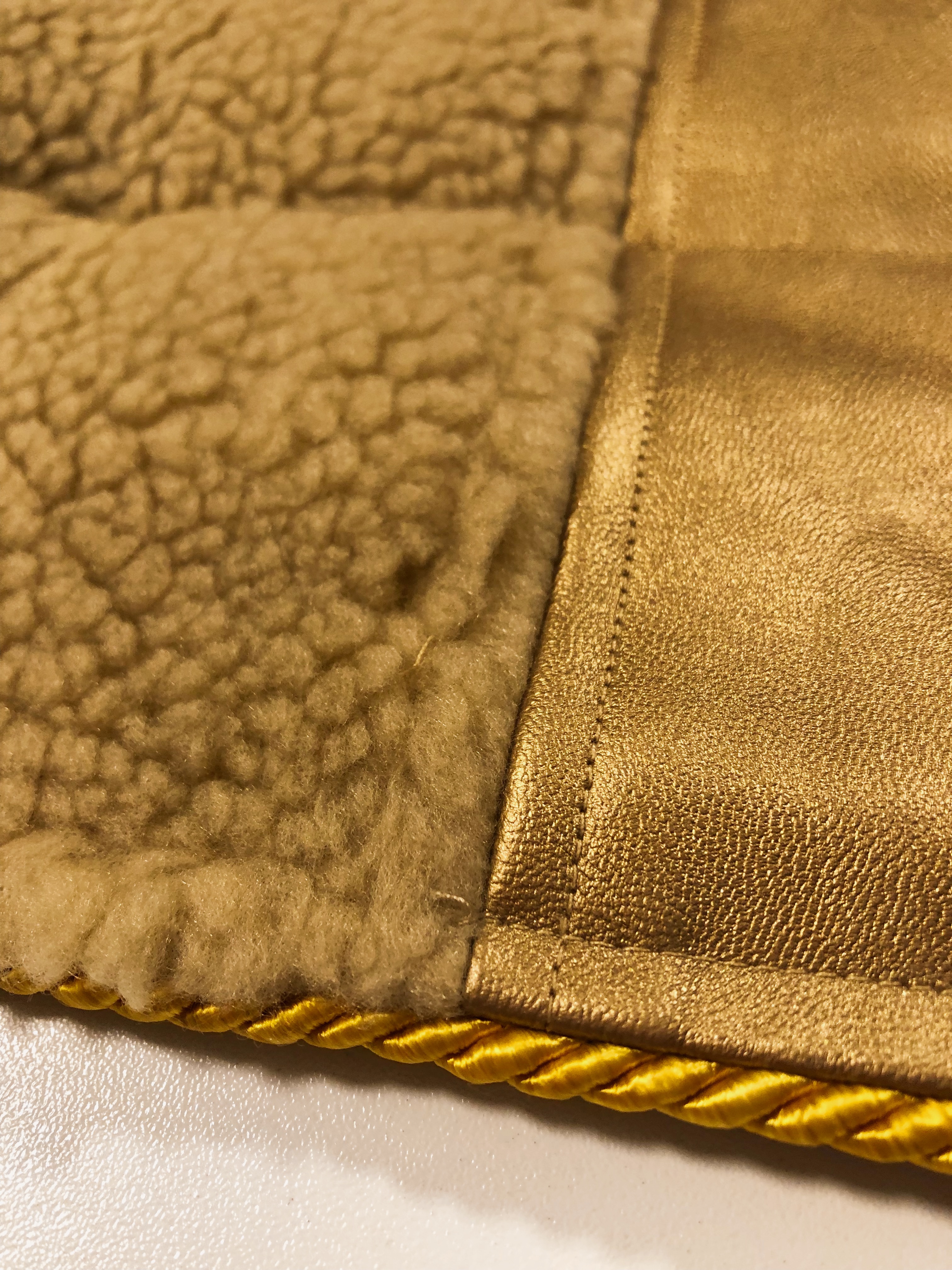 SALE - HOLISTIC SILK BABY CHANGE MAT "GOLD"